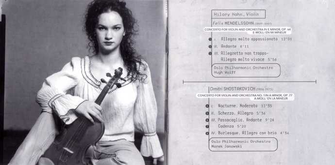 HilaryHahn《孟德尔颂萧士塔高维契小提琴协奏曲》2002年葛莱美古典音乐奖DFF