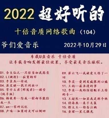 群星《2022超好听的十倍音质网络歌曲(104)》WAV分轨