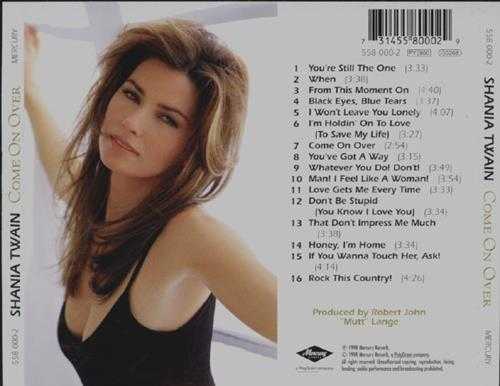 ShaniaTwain《ComeOnOver》欧首版[WAV+CUE]