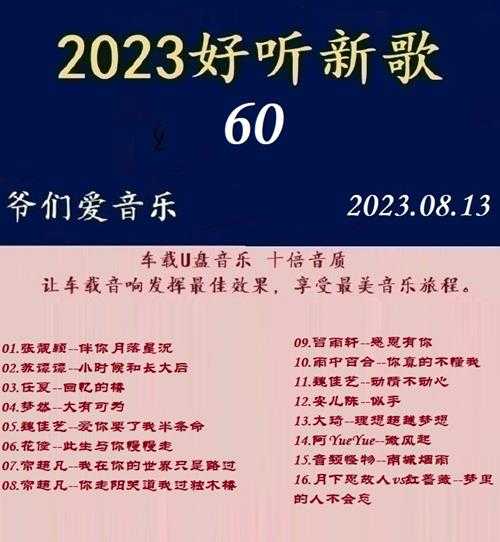 群星《2023好听新歌60》十倍音质WAV分轨