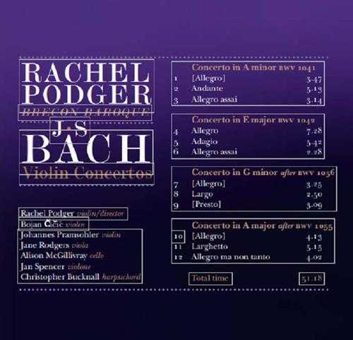 RachelPodger-BreconBaroque-BachViolinConcertos(2010)Hi-Res|96kHz/24bit【FLAC】