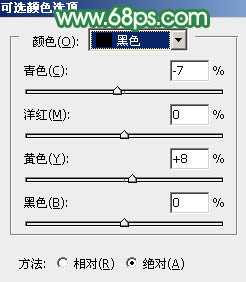 Photoshop为野草中的人物调制出柔和的小清新黄绿色