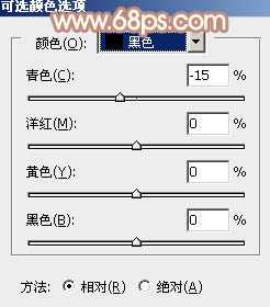 PS为绿色外景人物图片打造出柔和的秋季淡黄色